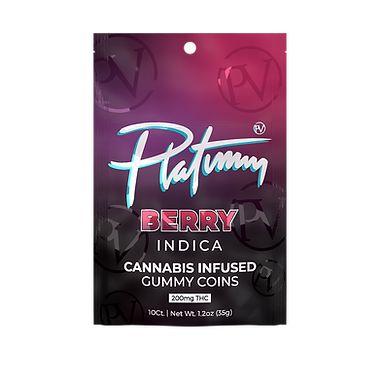 Photograph of product: Platinum Vape - Berry Gummies 200mg