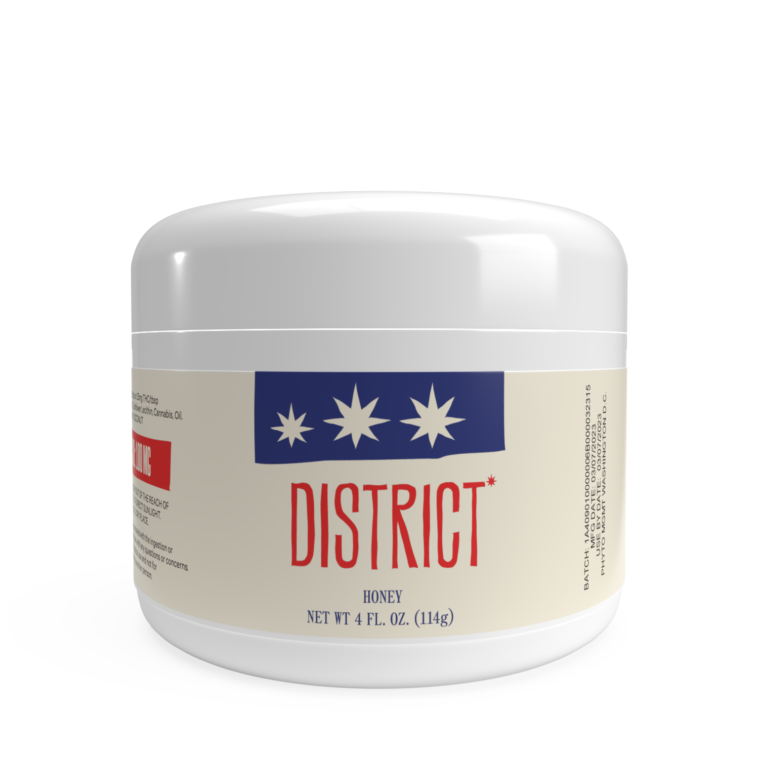 Photograph of product: District Oui'd | Honey | 200mg TH-oui