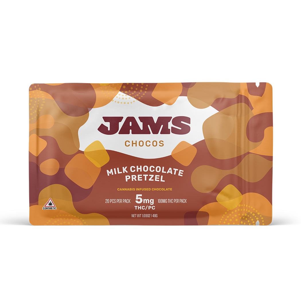 Photograph of Product: Choco's Milk Pretzel Chocolate 100mg