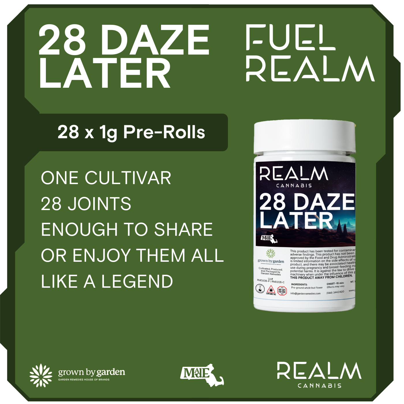 Photograph of product: Fiber Optic I 28 Daze Later | 28 Pack I 28G