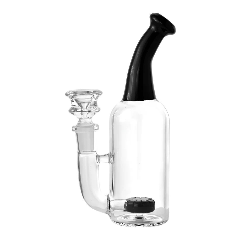 Photograph of product: 6.5" Bottle Shape Showerhead Perc Water Pipe | Black