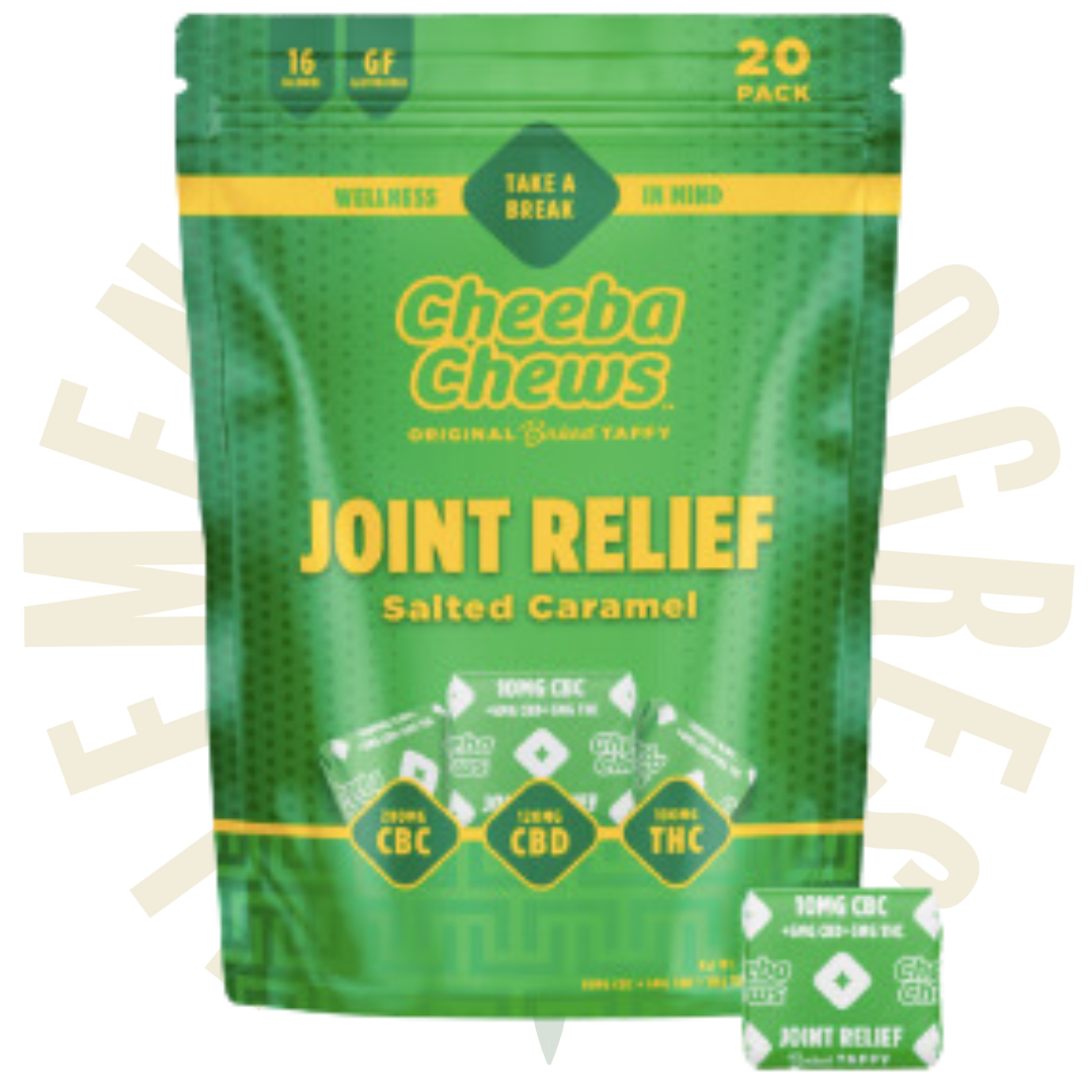 Photograph of product: Cheeba Chews - Joint Relief - CBC:CBD:TH-oui