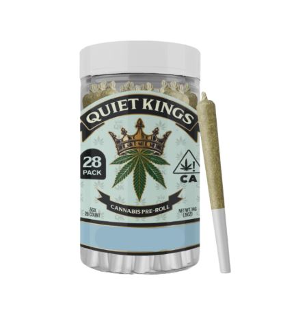 Photograph of product: Quiet Kings 28pk Prerolls 14g Super Glue