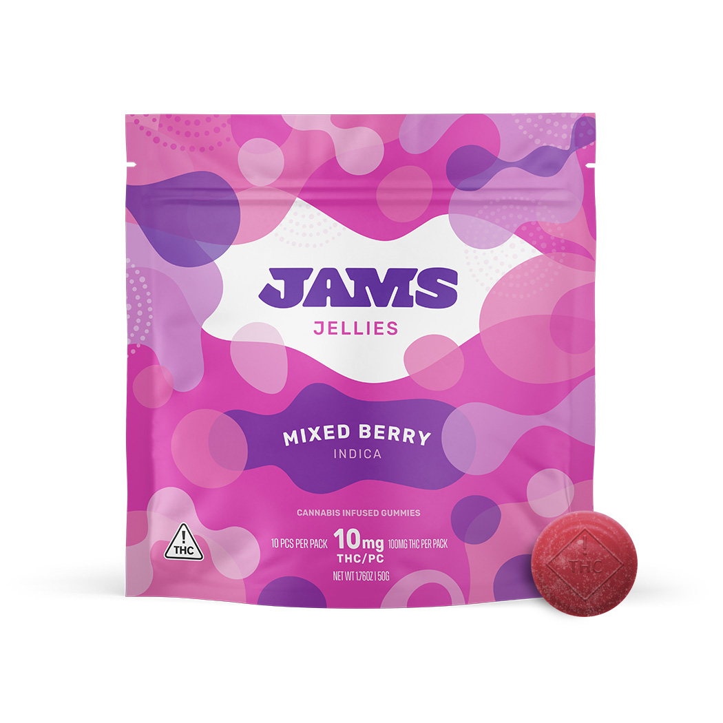Photograph of product: Jams | Edibles | Mixed Berry Jellies | 100mg