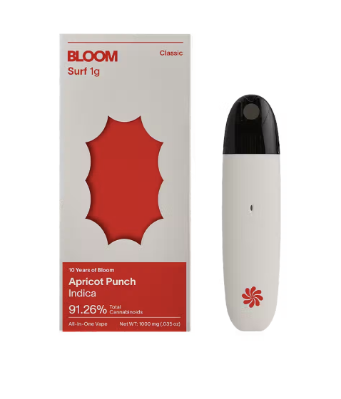 Photograph of product: Bloom Surf Classic All-In-One Vape - Apricot Punch