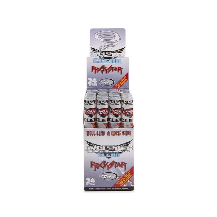 Photograph of product: Cyclones Transparent  Clear Cones Rockstar King Size