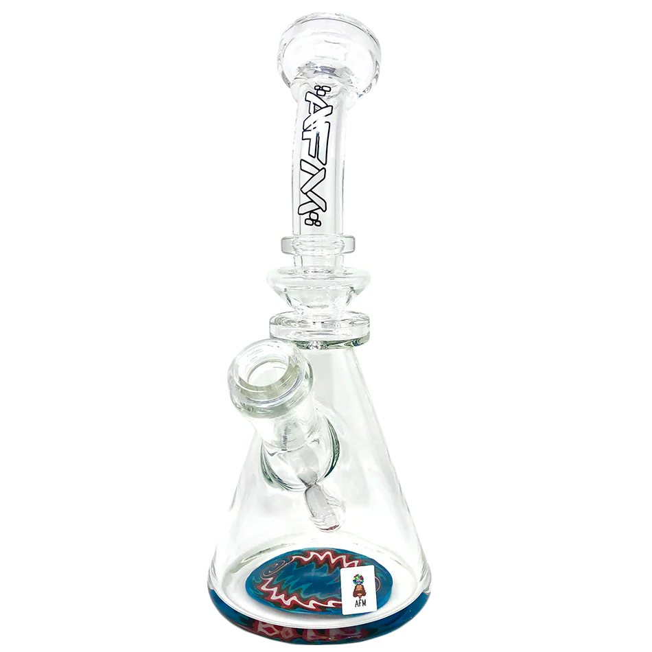 Photograph of product: Water Pipe | 9" | Reversal Rig | AFM Glass | Assorted Colors