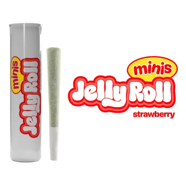 Photograph of product: JELLY ROLL - STRAWBERRY MINI INFUSED 0.7G HYBRID