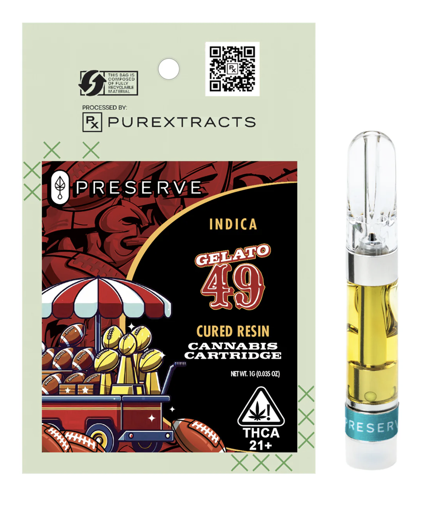 Photograph of product: Cure Resin Cartridge | Gelato 49