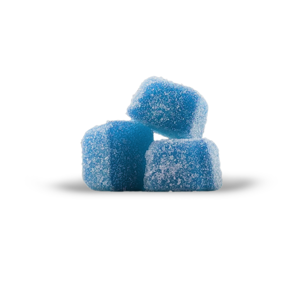 Photograph of product: Blue Raspberry | Gummies | 20pk | 100mg