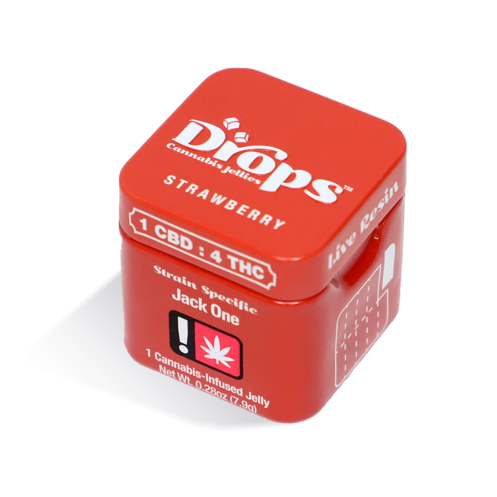 Photograph of product: Drops CBD 1:4 Single 100mg Strawberry