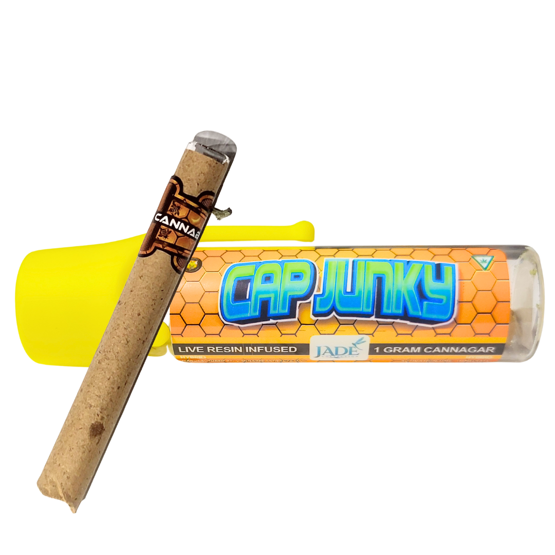 Photograph of product: Jade Collection - Cap Junky Infused Glass Tip Cannagar