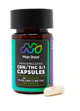 Photograph of product: 1:5 TH-oui:CBN Capsules 60mg -30pk