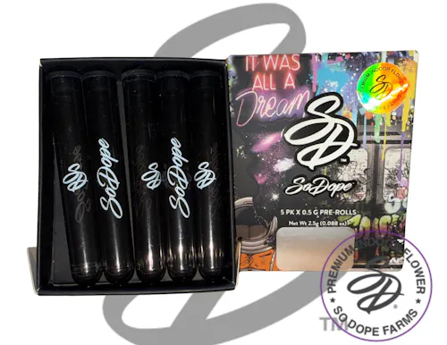 Photograph of product: So Dope | Preroll 5 Pack | Trop Cherry