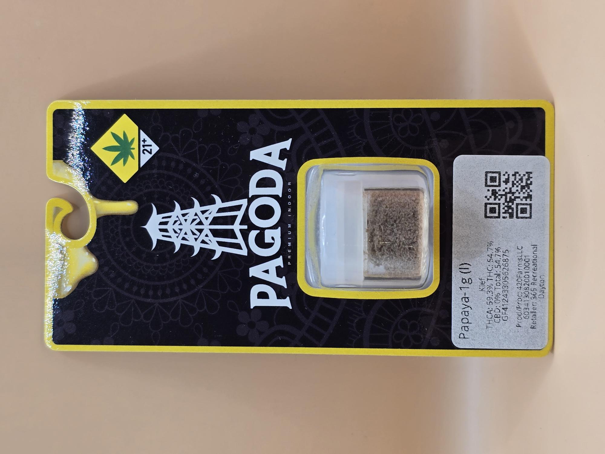 Photograph of Product: Pagoda - Papaya Kief