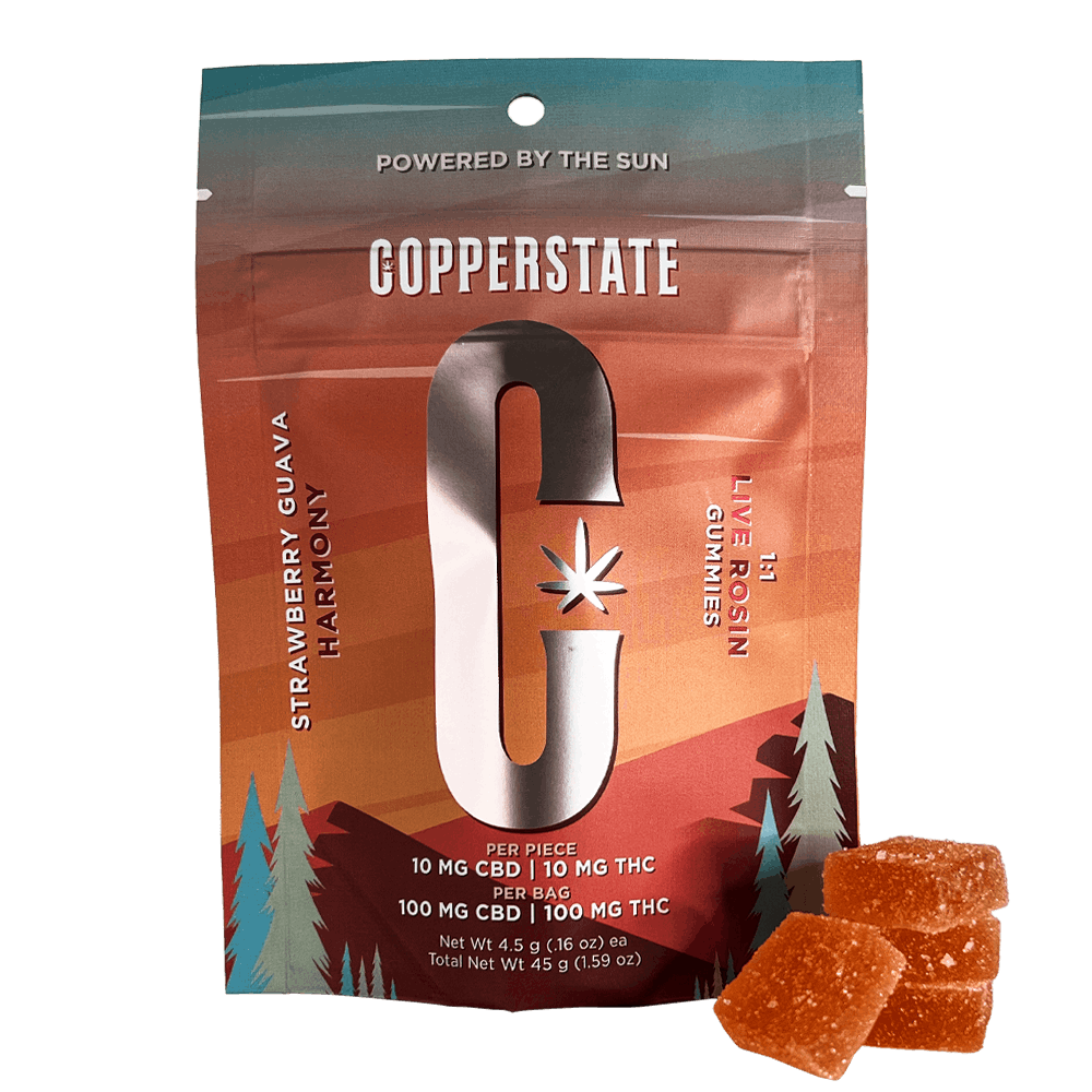 Photograph of product: CS - Rosin Gummies - Strawberry Guava 1:1 - 100mg