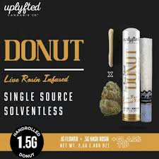 Photograph of product: Uplyfted | Bananaconda x Honey Banana au chocolat Rosin Infused Pre-Roll W/Glass Tip
