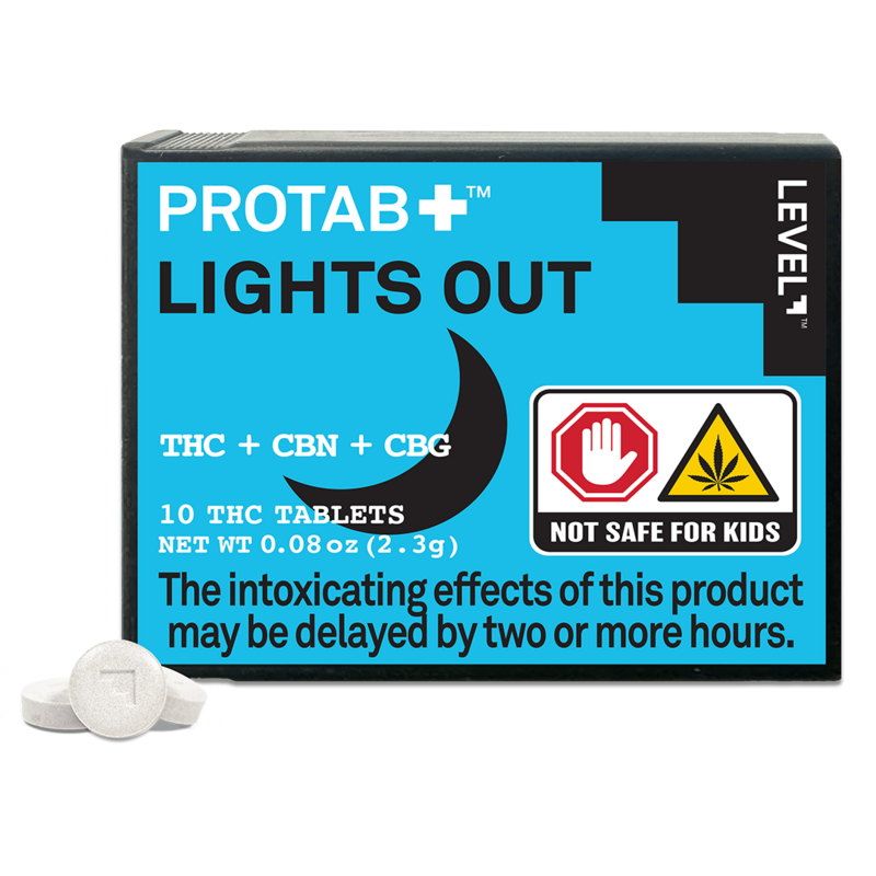 Photograph of product: Lights Out - TH-oui+CBN+CBG - 10 pc