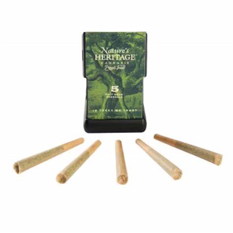 Photograph of product: Nature's Heritage Double Krush (H) Prerolls .5g 5pk