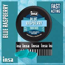 Photograph of product: Blue Raspberry RSO Troches 20mg/20pk (400mg)