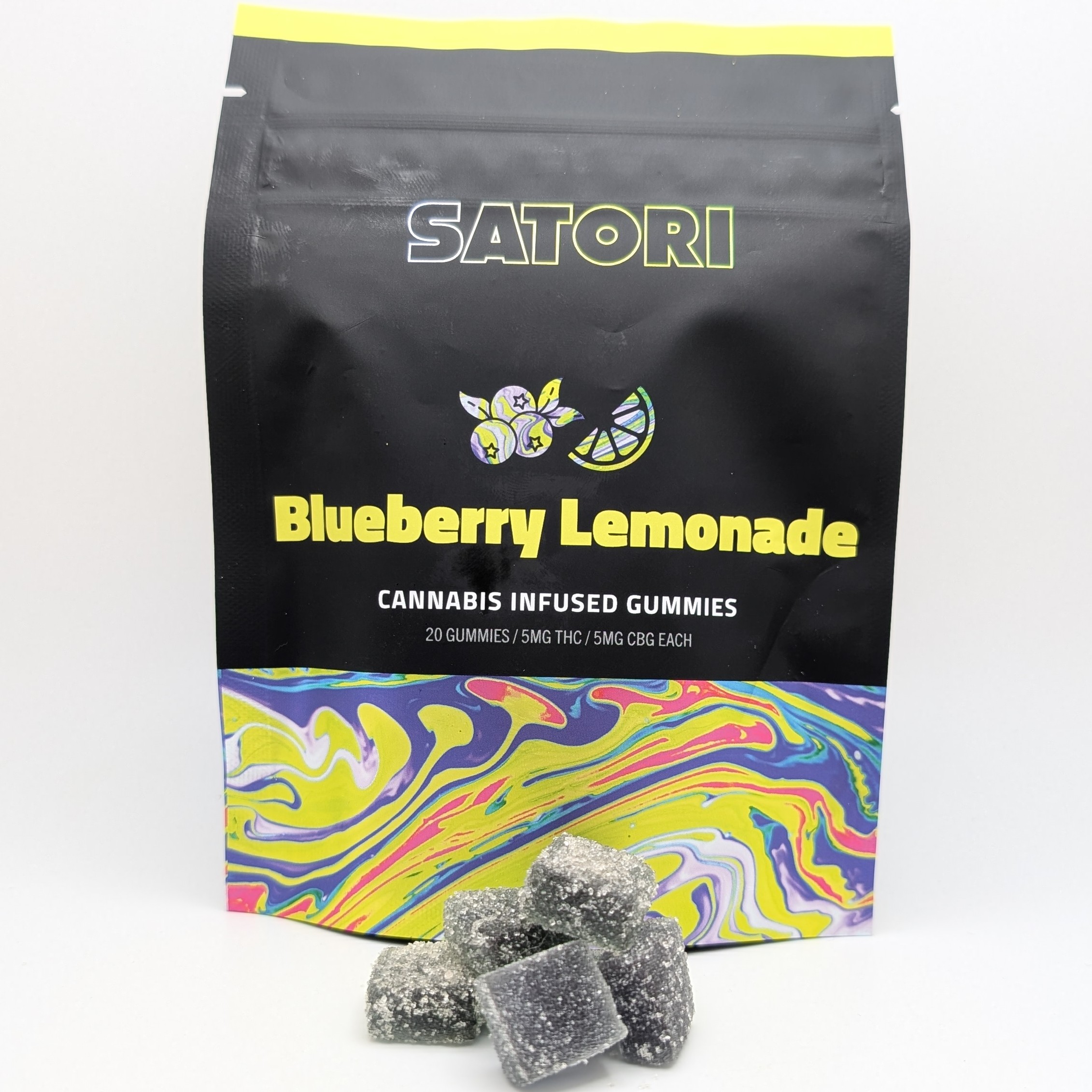 Photograph of product: Blueberry Lemonade 1:1 CBG Gummies