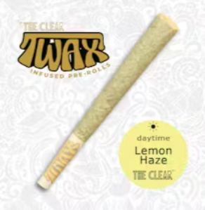 Photograph of product: The Clear TWAX Lemon Haze Infused Preroll