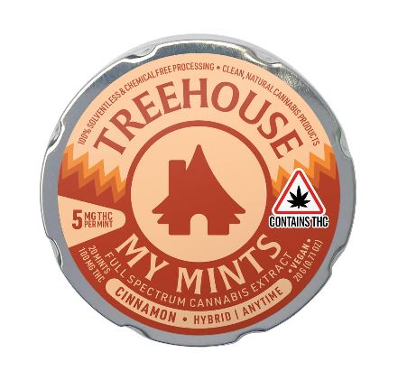 Photograph of product: TreeHouse Hybird Cinnamon Mints 100mg