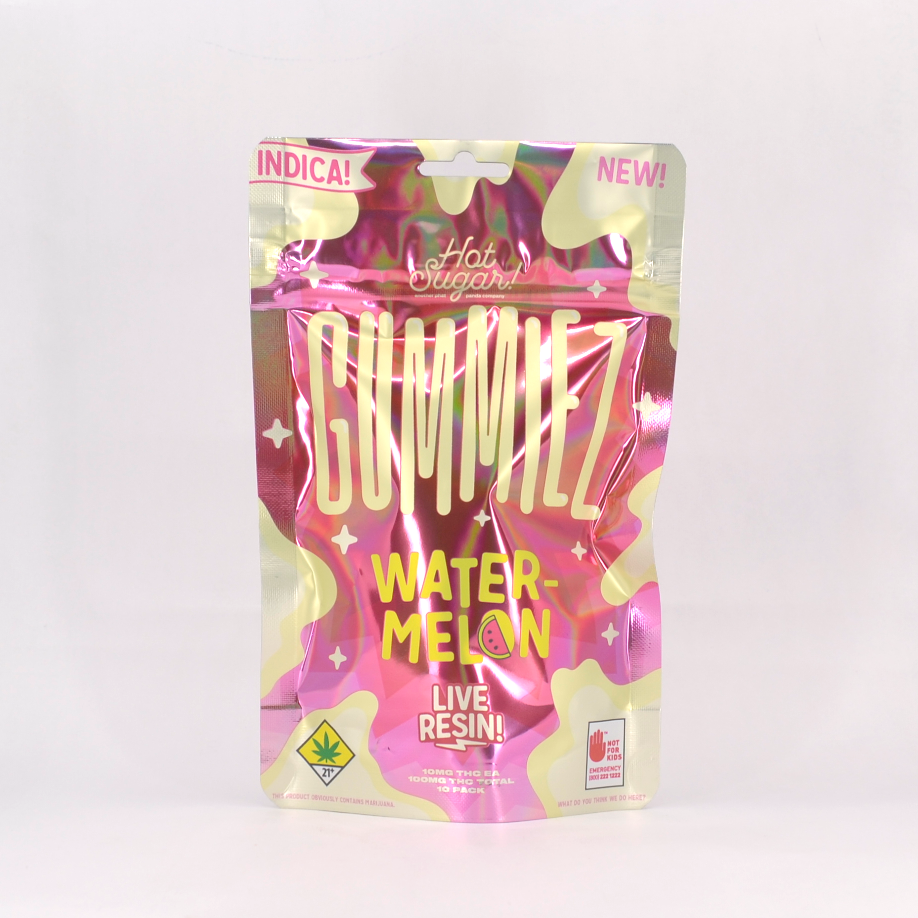 Photograph of product: Watermelon Live Resin Gummiez - Oui'd | 10pk | (100mg)