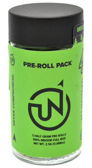 Photograph of product: UpNorth | Trainwreck | 2.5G 5PK Preroll