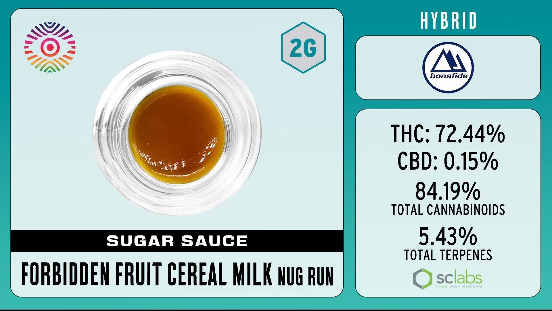 Photograph of product: WLE Chromatic 2g | Forbidden Fruit Cereal Milk Sugar Sauce
