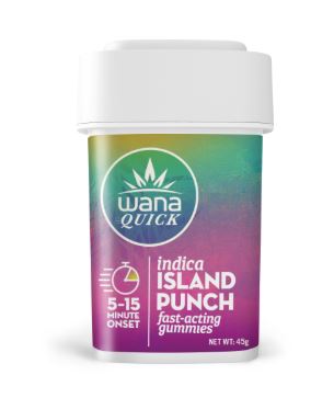 Photograph of product: Wana Quick Oui'd Island Punch Fast-Acting Gummies 00247 (I) (20pk) (AU)