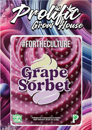 Photograph of product: Prolific - Grape Sorbet 3.5g Flower