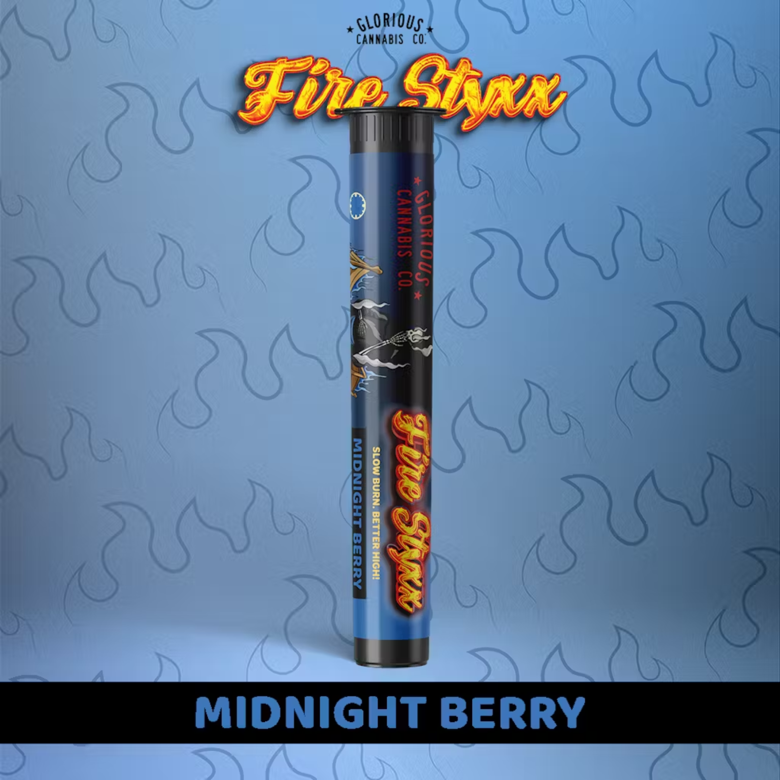 Photograph of product: 1g Infused Pre-Roll | Midnight Berry | Fire Styxx