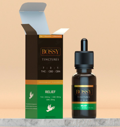 Photograph of product: Bossy - Relief Tincture 100mg