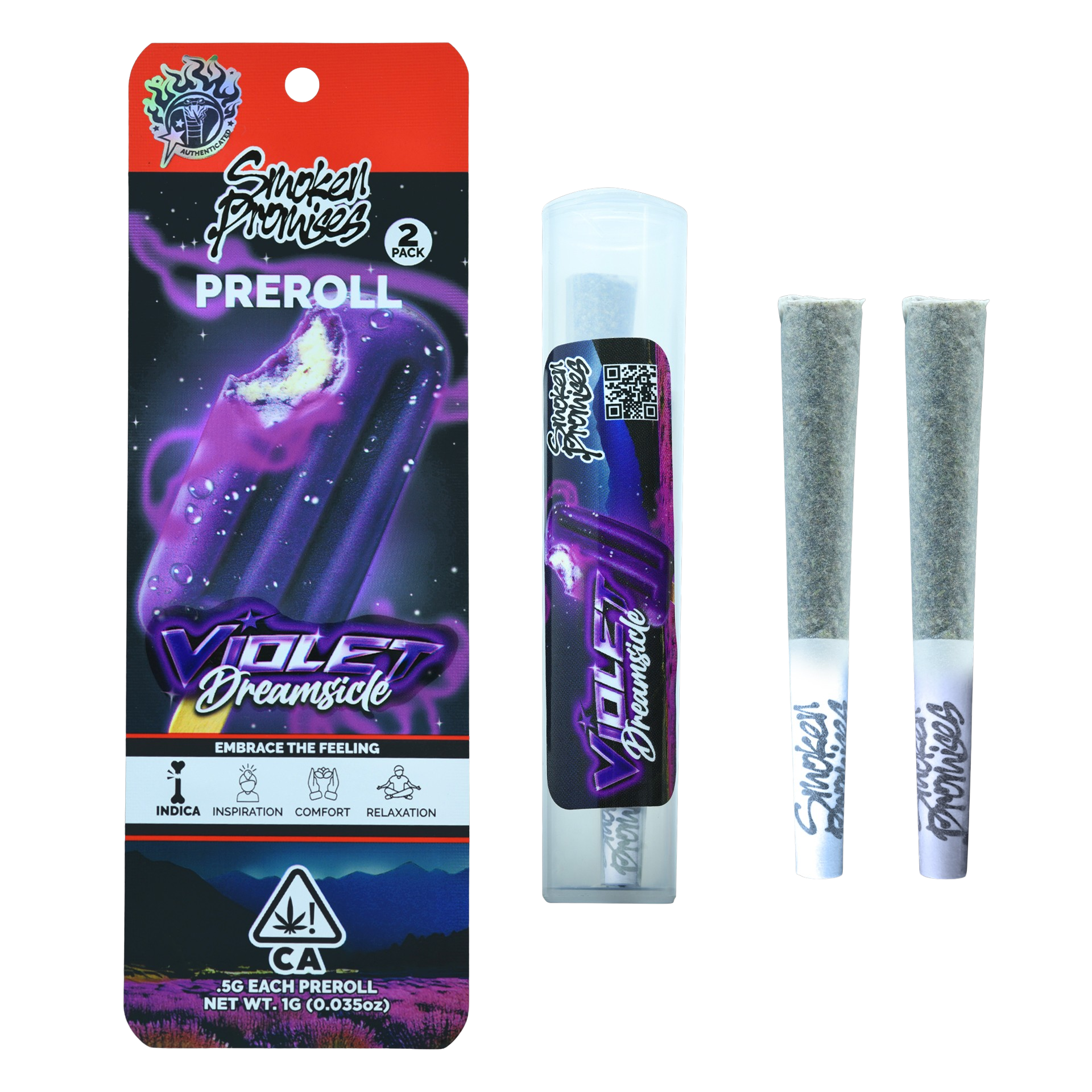 Photograph of product: Violet Dreamcicle 2 Pack