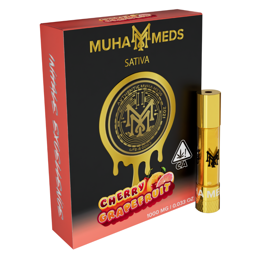 Photograph of product: MuhaMeds - 1g 510 Cart - Cherry Grapefruit