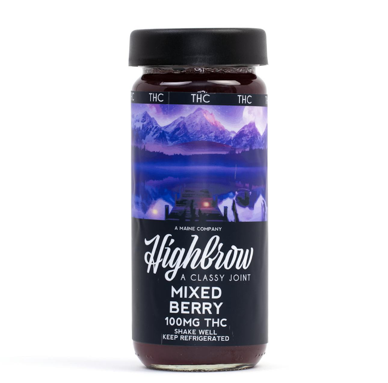 Photograph of product: Highbrow: 100mg Mixed Berry Drink