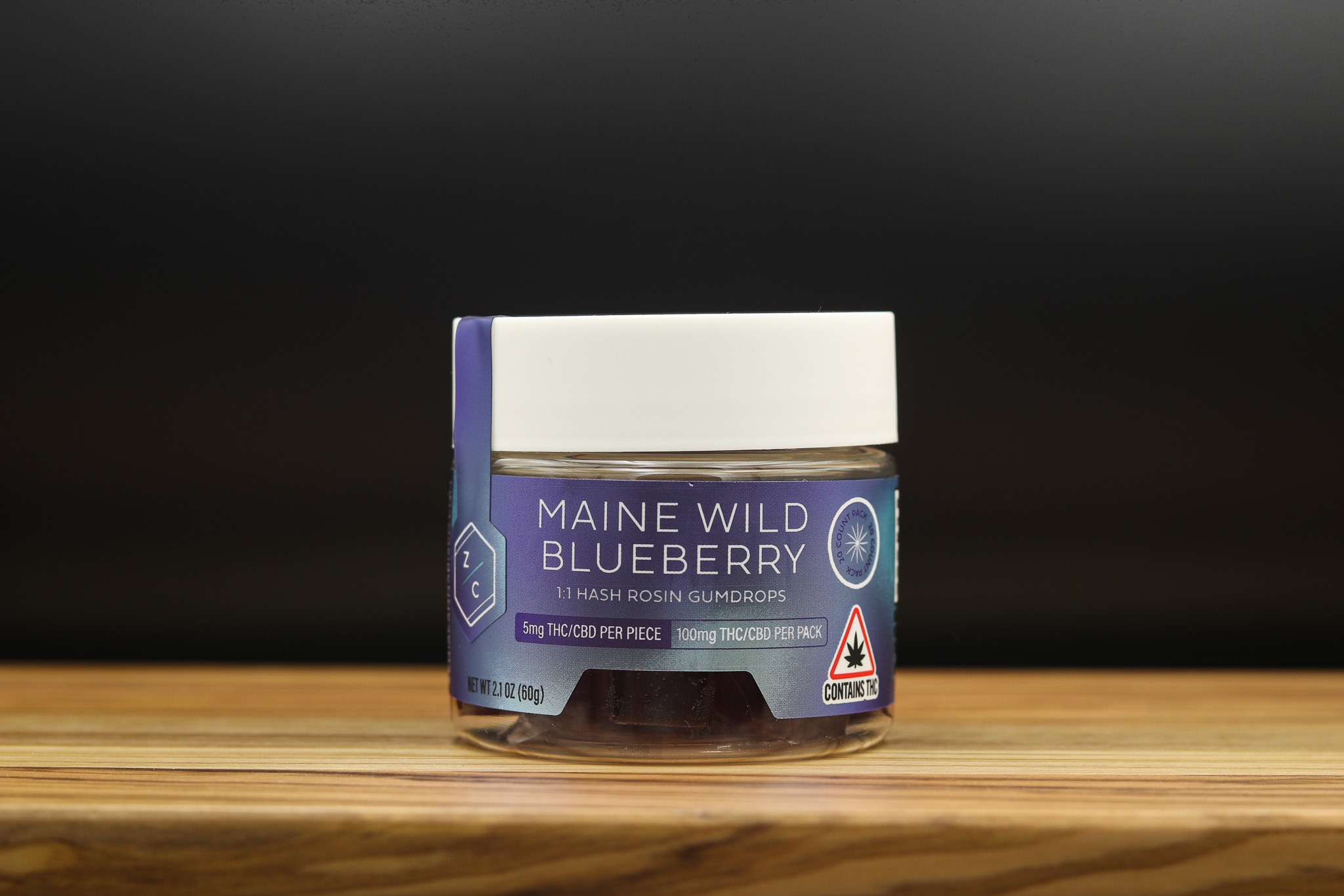 Photograph of product: 1:1 Maine Wild Blueberry Gumdrops