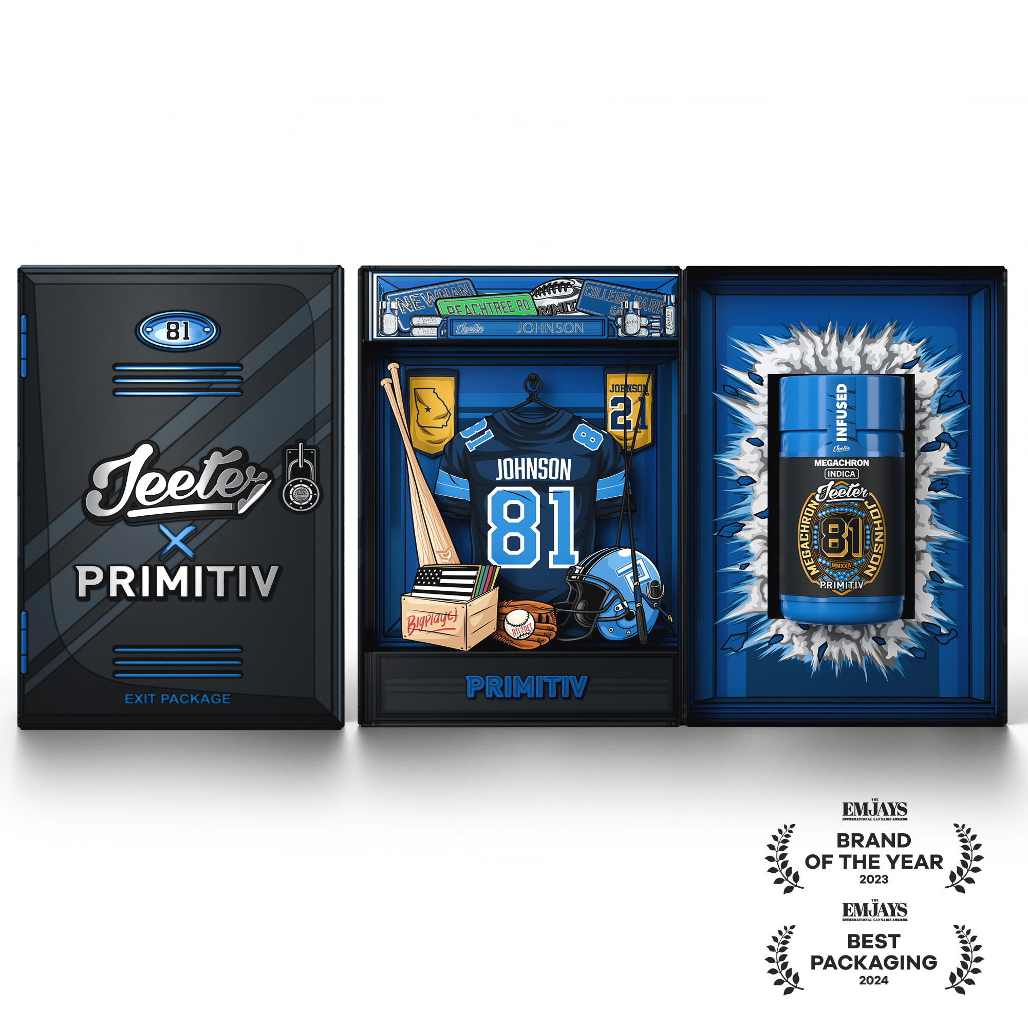 Photograph of product: Jeeter Baby Quad-Infused Prerolls 2.5g Megachron