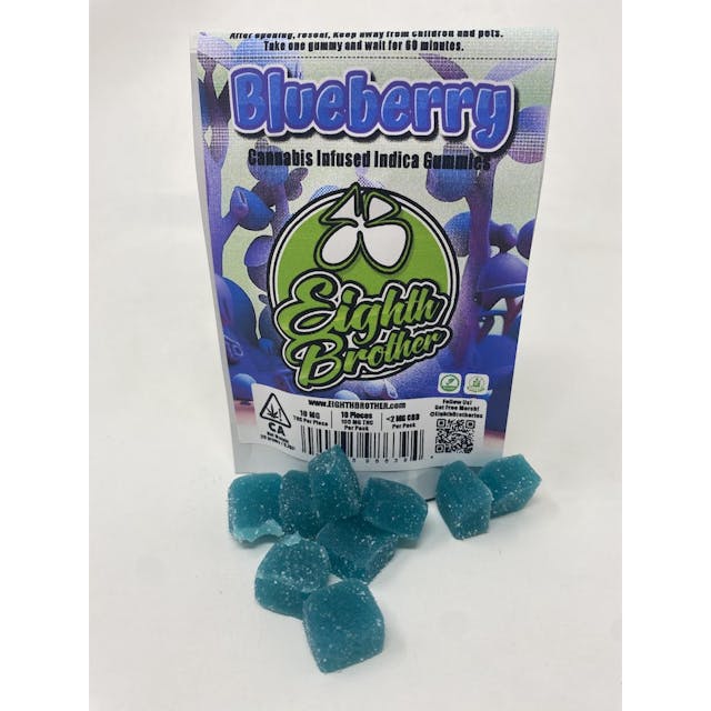 Photograph of product: Blueberry | 10mg 10pk Gummies - 