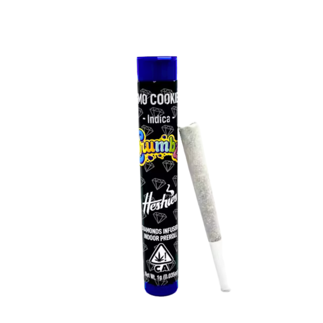 Photograph of product: GMO COOKIES DIAMOND ENCRUSTED INFUSED PREROLL