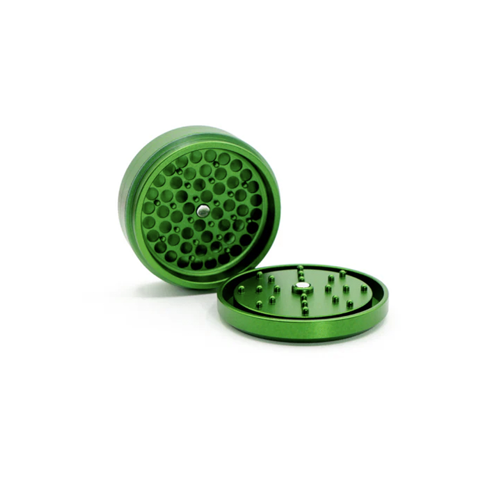 Photograph of product: SLIM 3-PIECE ALUMINUM GRINDER (GREEN)