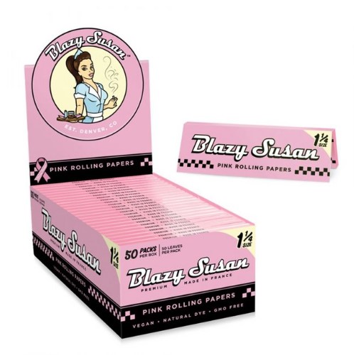 Photograph of product: Blazy Susan - Pink Rolling Papers - 1 1/4