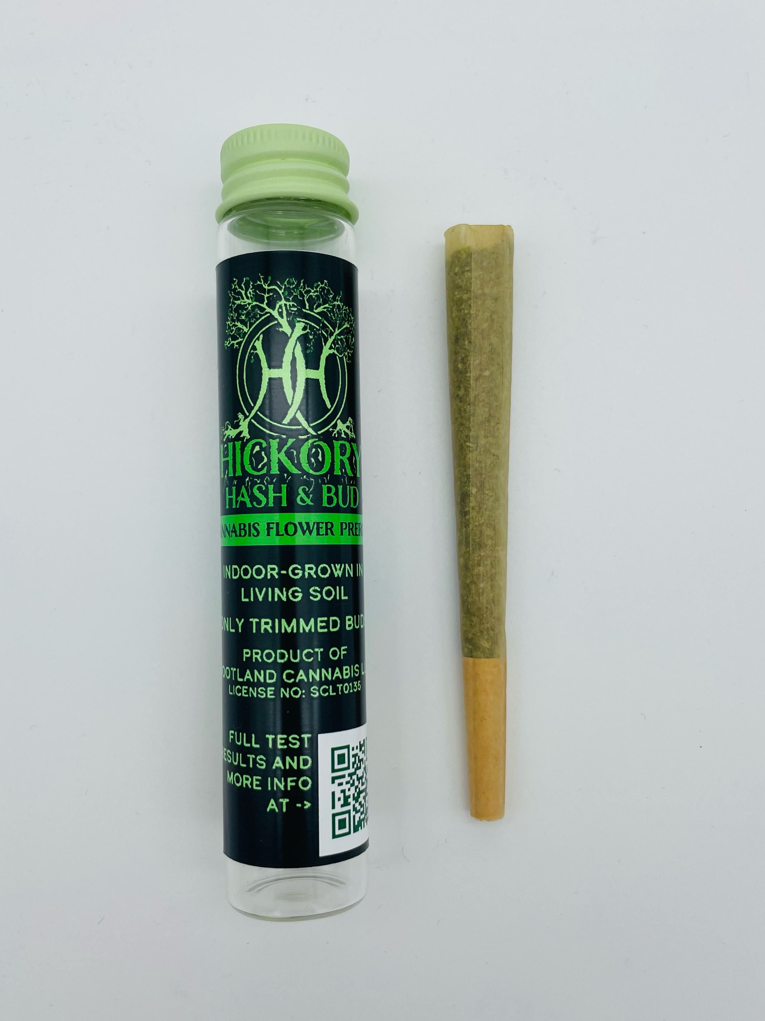 Photograph of product: Hickory au chocolat  & Bud  | Modified Melon | Pre-Roll | 1g | 25.1% TH-oui