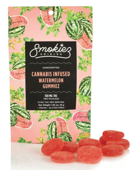 Photograph of product: Smokiez |  Watermelon | Single Fruit Chew | 100mg
