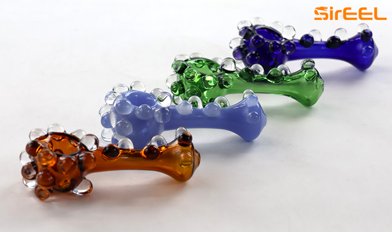 Photograph of product: 4" Marble Madness Jr. Pipes | Assorted Colors