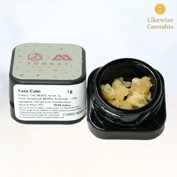 Photograph of product: LAVA CAKE 1G CURED RESIN