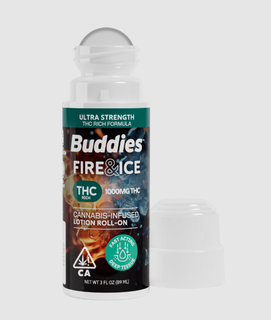 Photograph of product: Buddies Fire & Ice MAX Strength Roll On