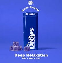 Photograph of product: Drops - Black Currant Live Rosin Jellies (Deep Relaxation) - 100mg - 