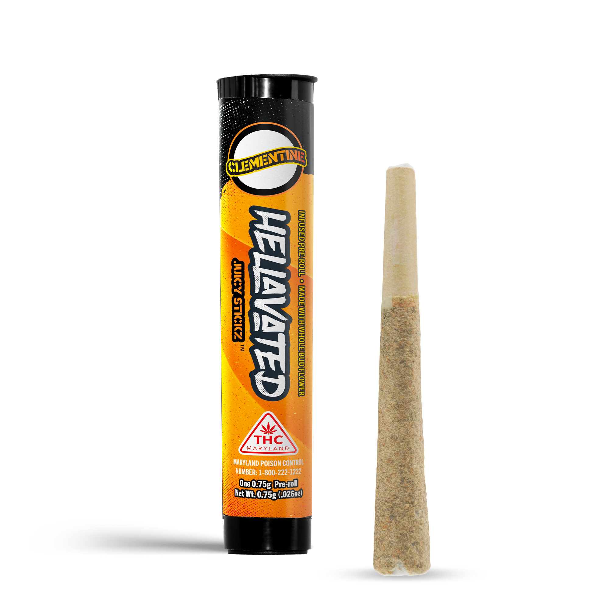 Photograph of Product: Clementine Juicy Stickz | 0.75g